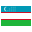 Uzbekistán flag